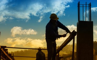 builder man stock image