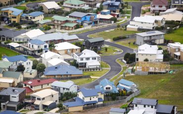 victoria rural property town stock image