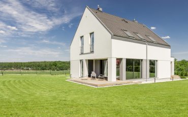 house detached fence stock image