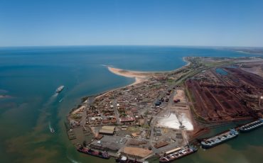 port hedland stock image