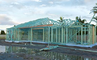 Building house framework stock image