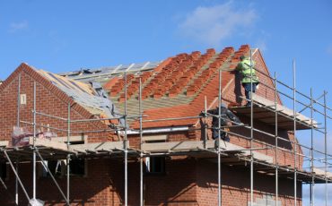 house construction stock image