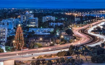 western australia road stock image