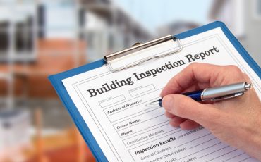 building inspection report stock image