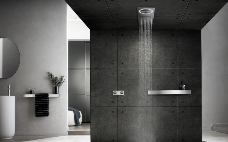 Tectonic by Rogerseller Shower and Extraction System Brushed Stainless Steel
