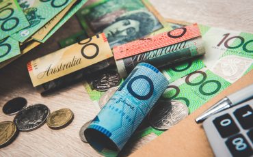 money australian cash stock image