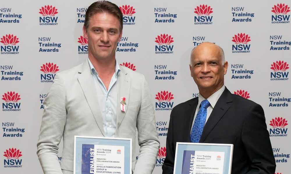 Young steel fabricator named NSW’s best for industry training collaboration